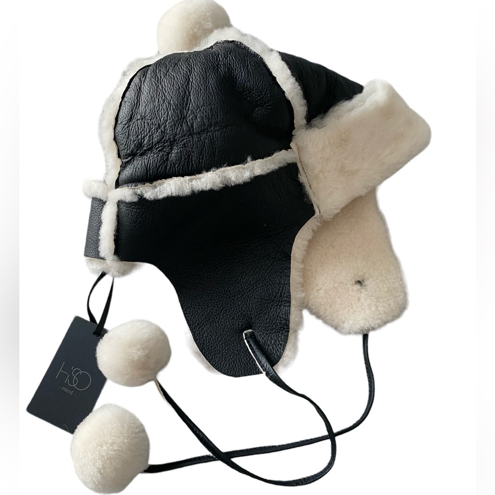 🔥🔥🔥HISO sheepskin leather hat